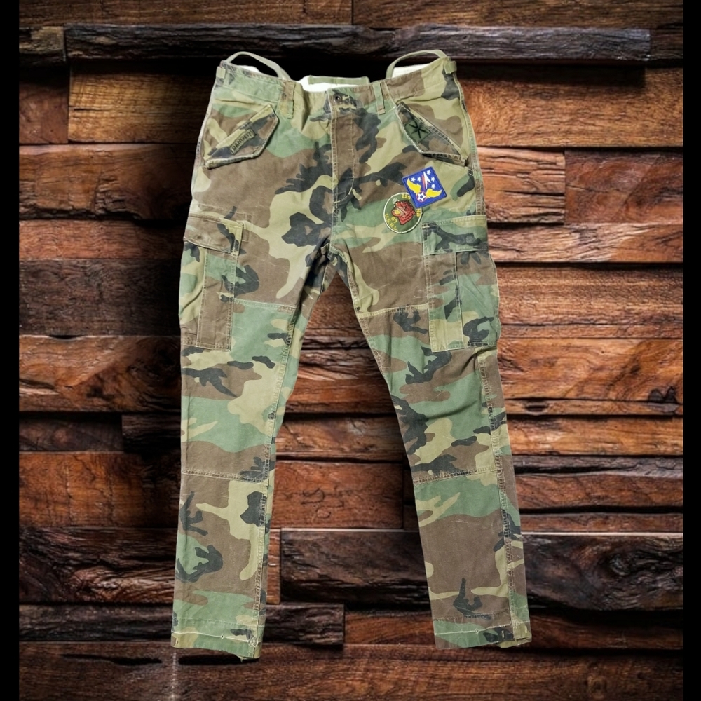 POLO RALPH LAUREN MILITARY INSPIRED CARGO PANTS- MEN'S SIZE 34"X32" - Picture 1 of 12